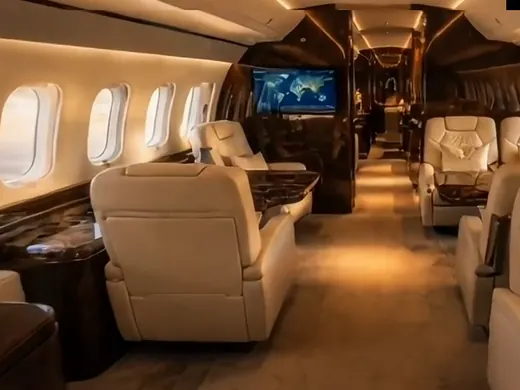 Boeing Business Jet cabin from the CYA Aviation BBJ walkthrough